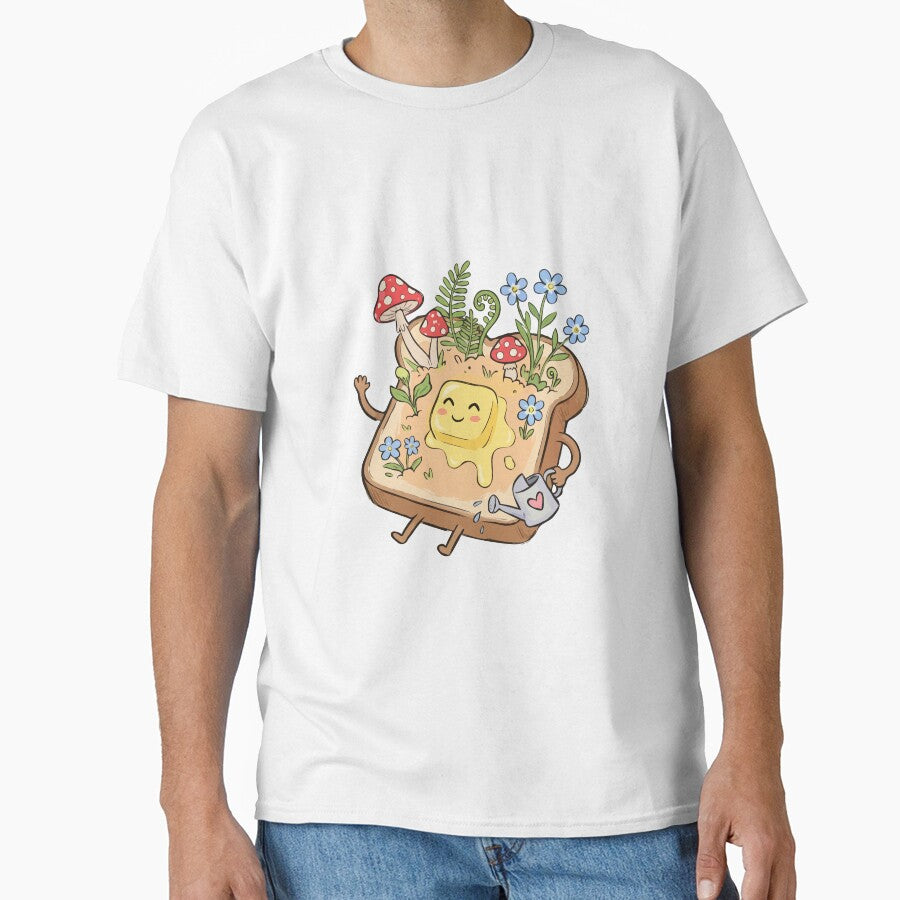 Whimsical Butter Garden Toast by Emegan Print Art