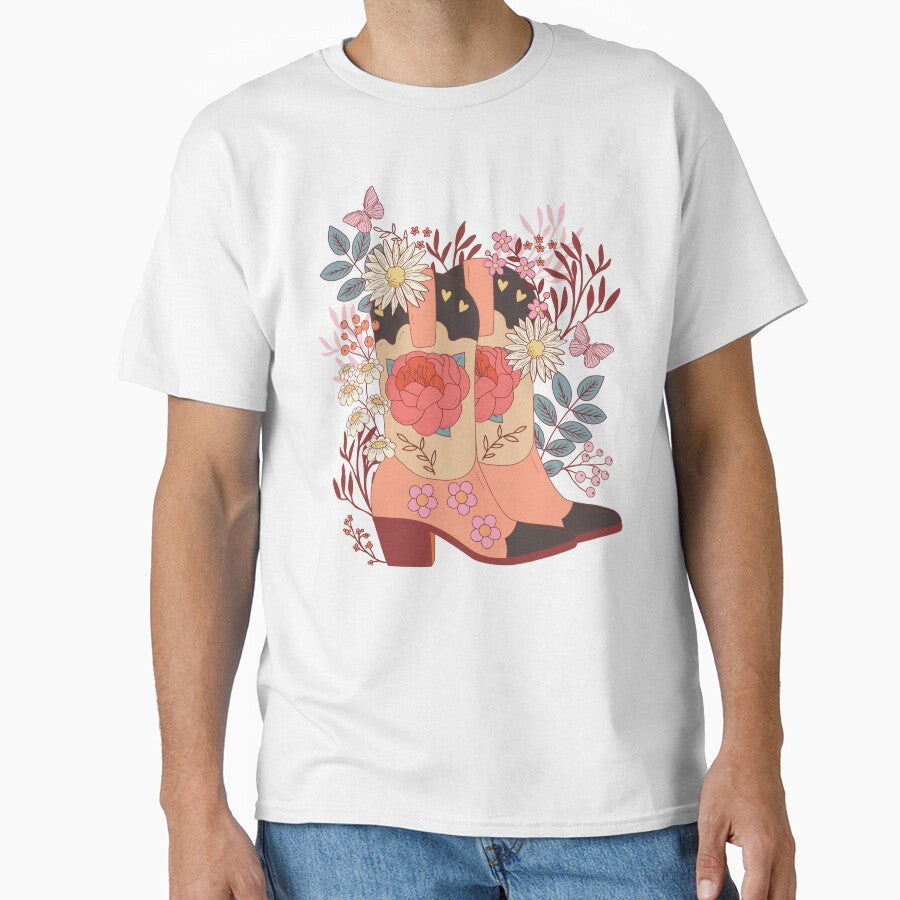 Western floral cowboy boots by sallymountain