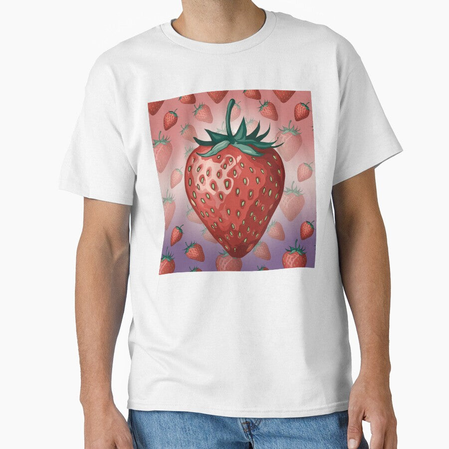 Vibrant Strawberry Pattern - Fresh Fruit Illustration by shogan712
