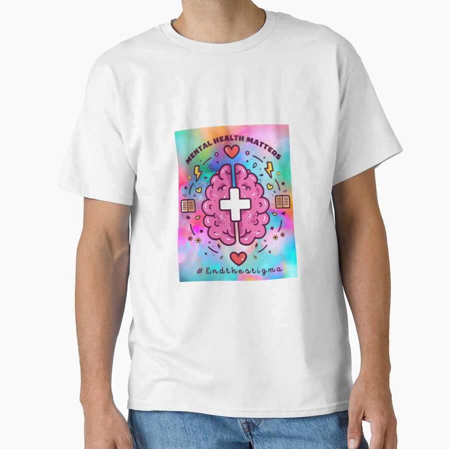 End The Stigma, Mental Health Matters, Mental Awareness Gift T-Shirt by KesDesigns ⭐⭐⭐⭐⭐