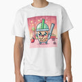 bubble tea kawaii ninja with boba world background by SaraDatCool