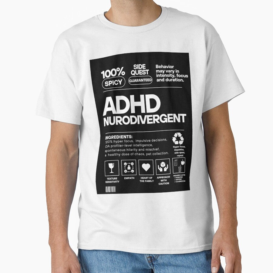 ADHD Ingredient label by JDY Studio Designs