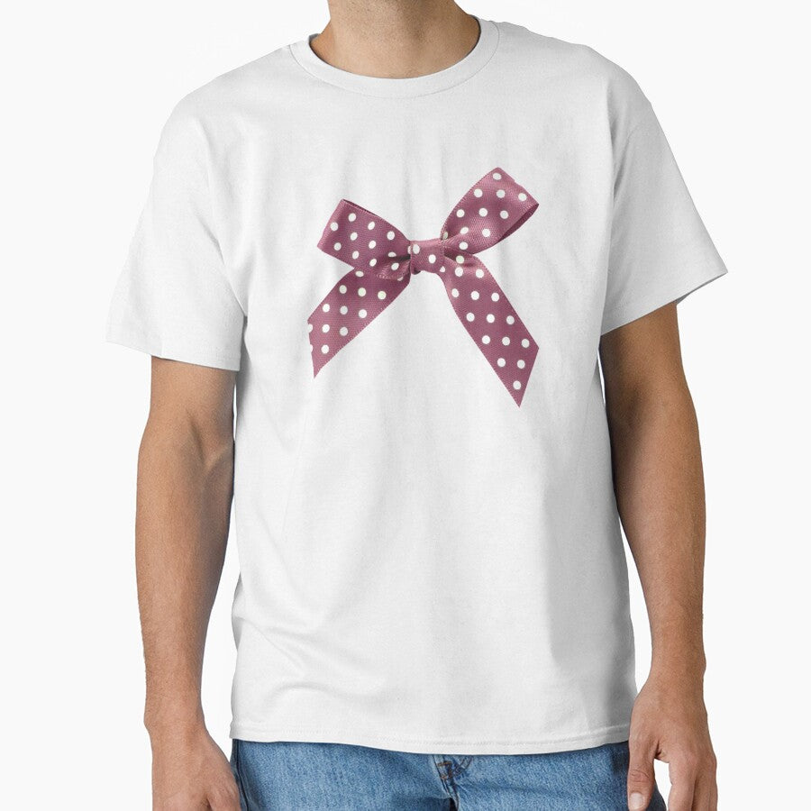 purple polka dot bow by teethfairy
