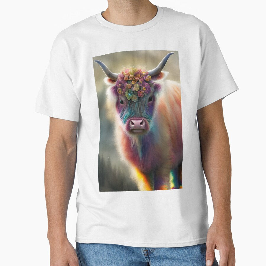 Rainbow Baby Highland Cow by Tau Tia L Douglass