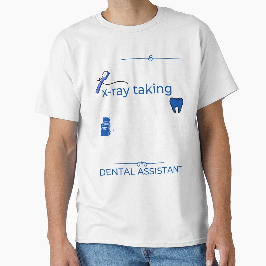 Funny Dental Assistant Gift Costume Women Tooth Hygienist (Blue) by 2HShop