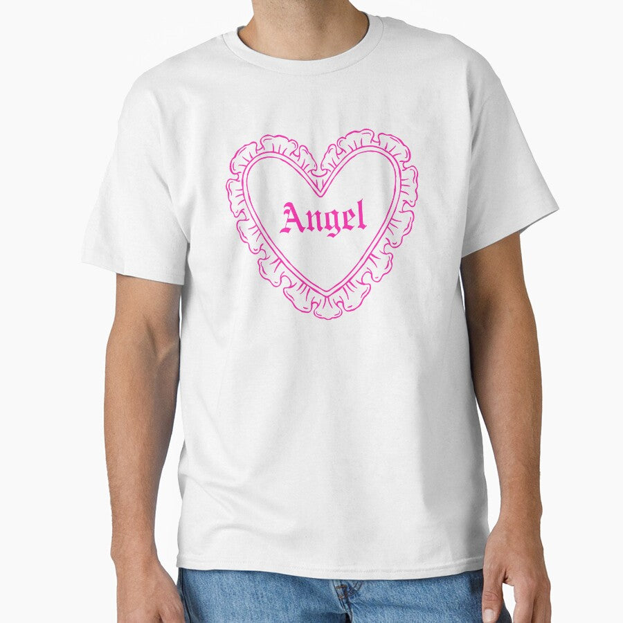 Pink Lace Heart Angel by Niji Hibana