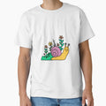 Charming Snail with Tiny Garden Storybook Illustration by NiftyWrx