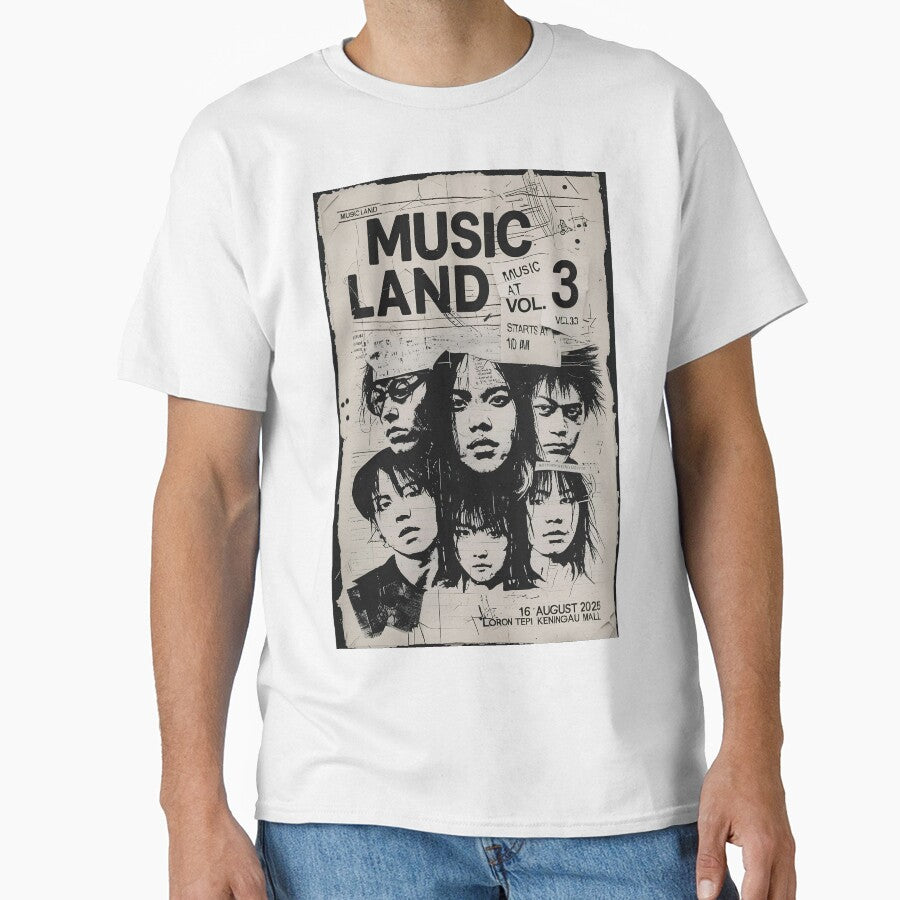 DIY Punk Zine Music Poster – Music Land Vol. 3 by Elgry Daniel