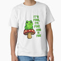 It’s Fine I’m Fine Frog on Mushroom by TwillTees
