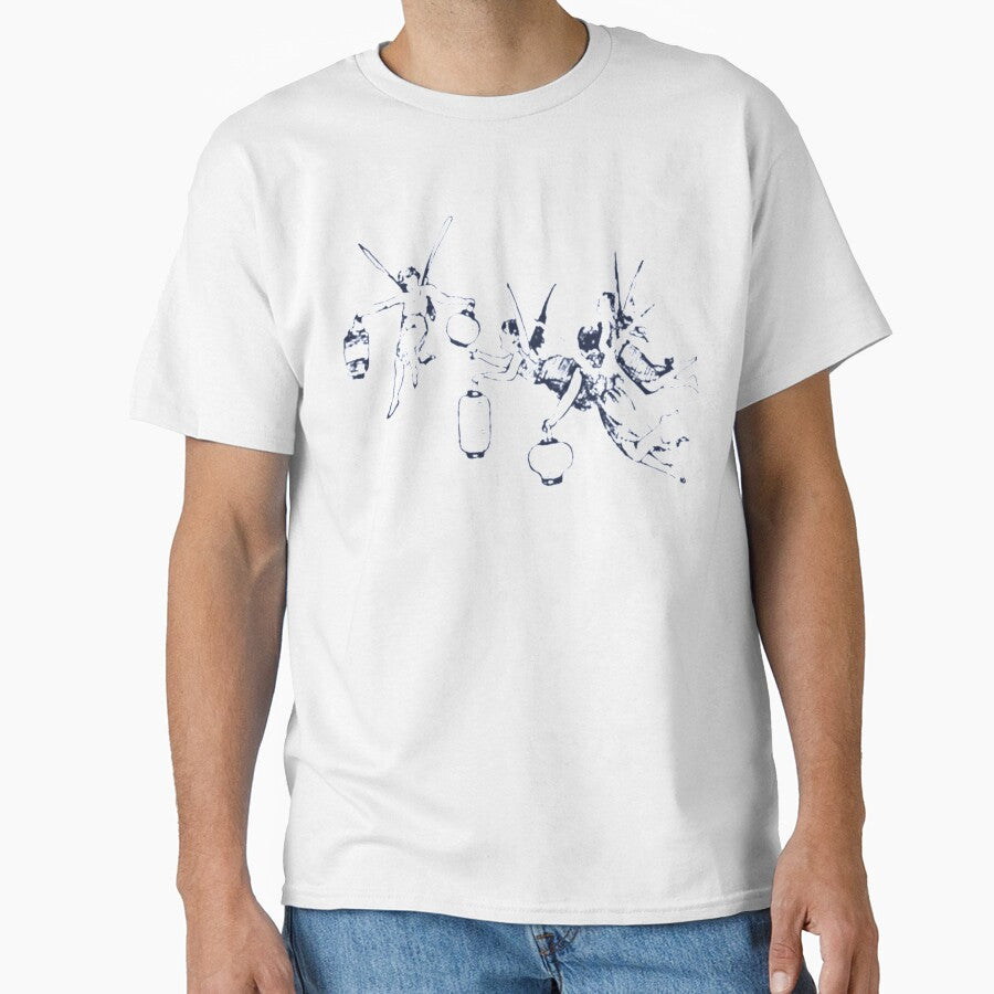 Fairy Lanterns Navy by Prints-n-Pauper