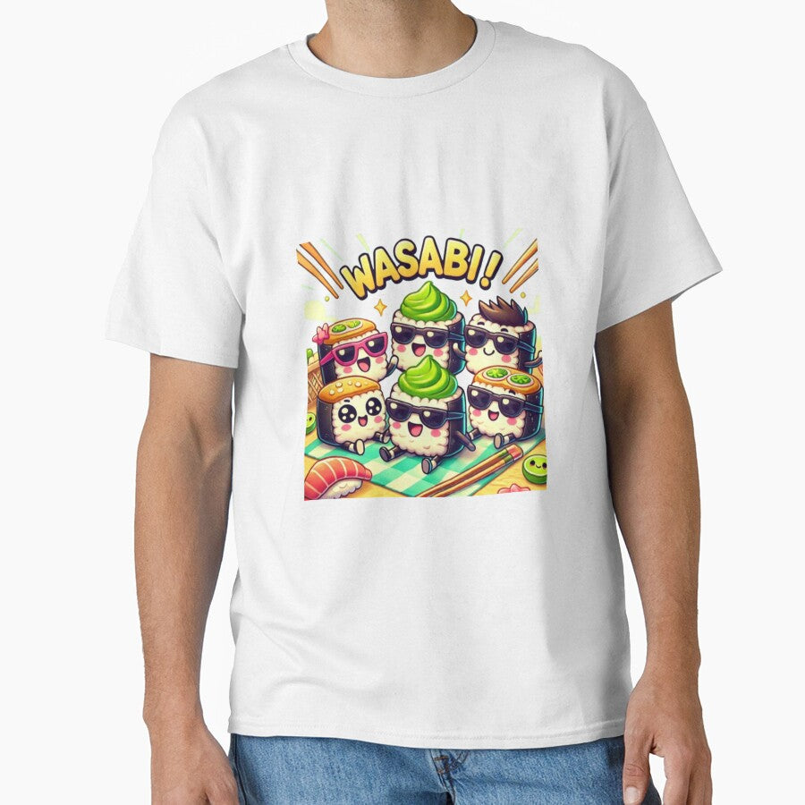 Wasabi Party Squad | Fun and Cute Sushi Design by GemBob Creations