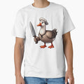 anry goose with knife by DuskTillDown