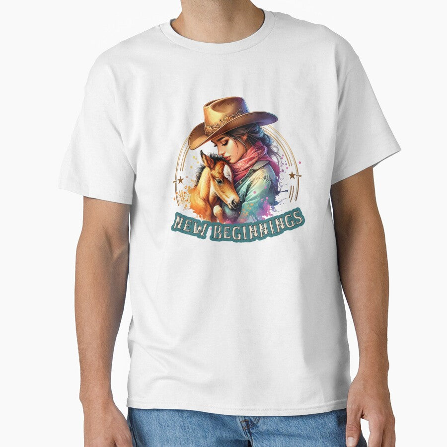 Country Cowgirl Hustle Spirit- New Beginnings - Apparel, Mugs, Stickers & More by artedigital99
