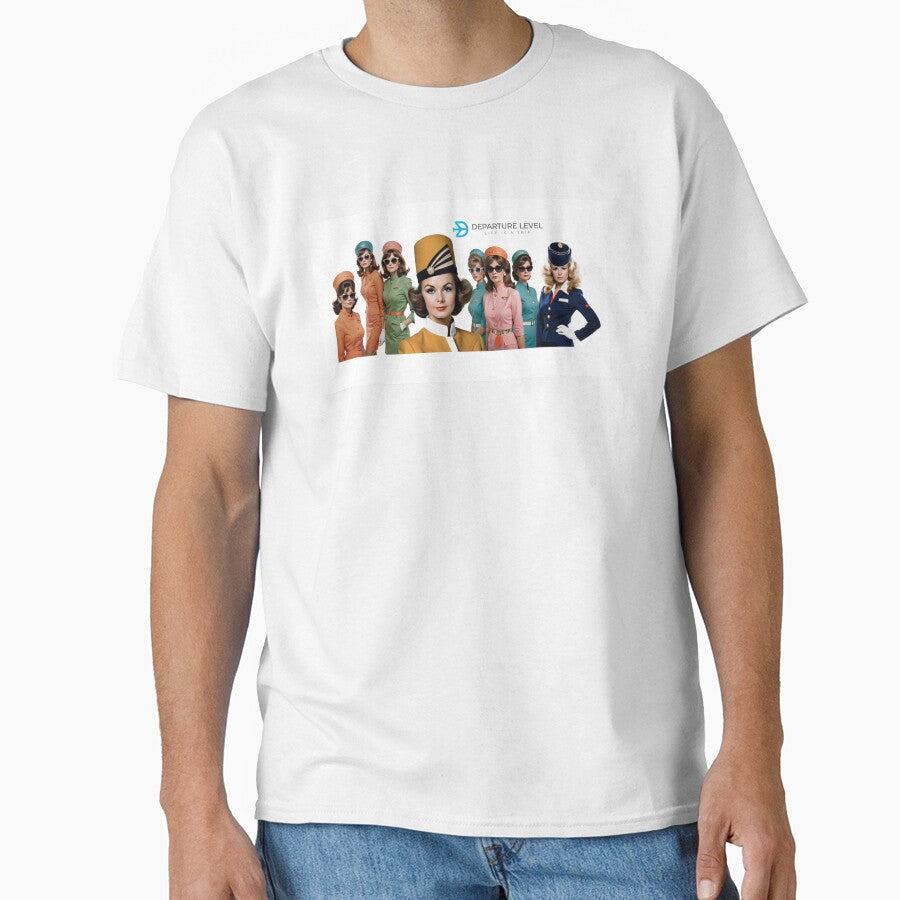 Retro Flight Attendant Collage - DepartureLevel.com by Mundera