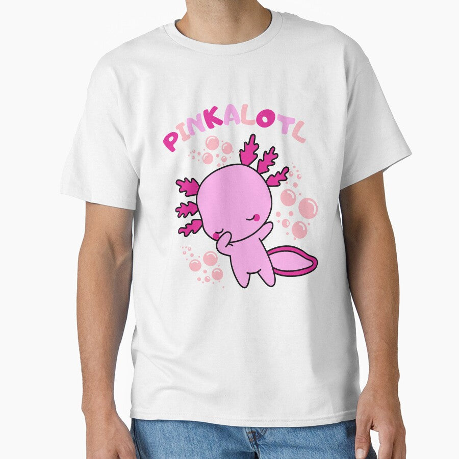Cute cartoon pink Axolotl baby pun by ColorAlotl