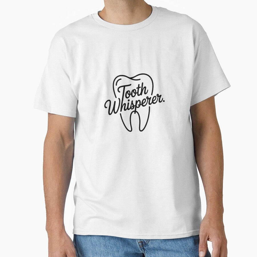 Tooth Whisperer – Minimalist Dental Hygienist Line Art by Skillform Studio