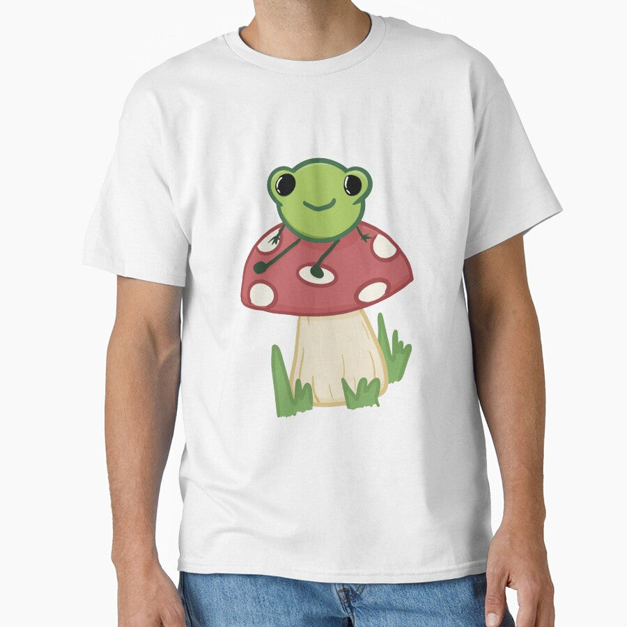 Frog chilling on a mushroom by hellenjellen