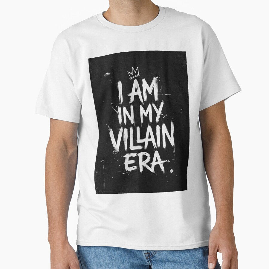 "I Am In My Villain Era Distressed Typography Crown Grunge Black Aesthetic" by Arobinoz