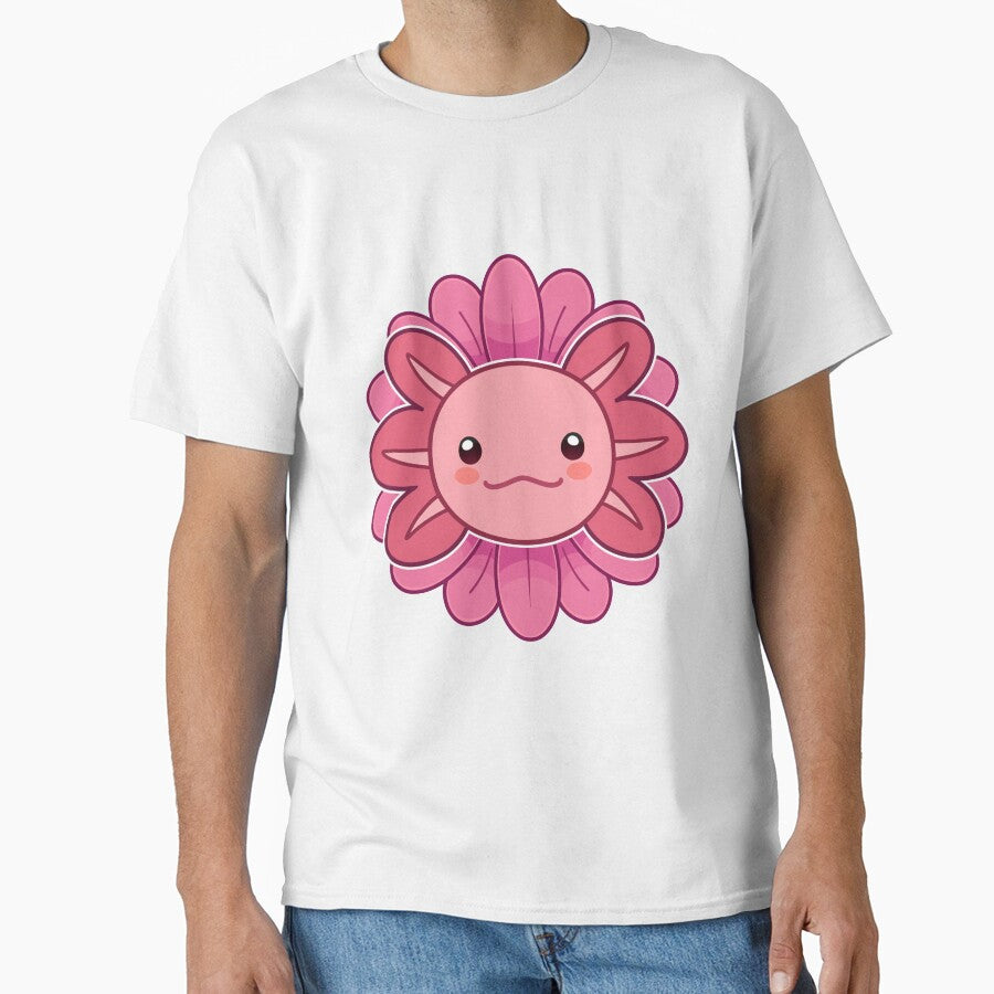 Axolotl Pink Flower by 137Moon