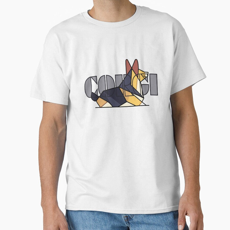 geometric corgi, corgi, geometric, cool, unique by aniMo Japan