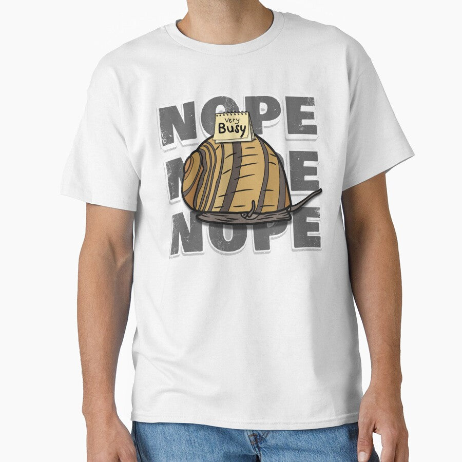 Nope Nope Nope Snail - Funny Introvert Meme Antisocial Humor by tellia-kallisto