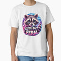 Cute But Feral Funny Raccoon – Colorful Meme for Raccoon Lovers by Victor Shadehorn