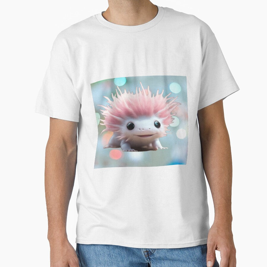 A Cute Axolotl (Background 10) by Midnight Veil Designs