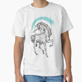 Unicorn Retro Art - Fantasy Mystical Whimsigoth Drawing by Arcane Orchid