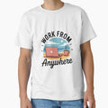 Work From Anywhere T-Shirt Digital Nomad Remote Work Freedom Lifestyle Shirt by EvolusionPro