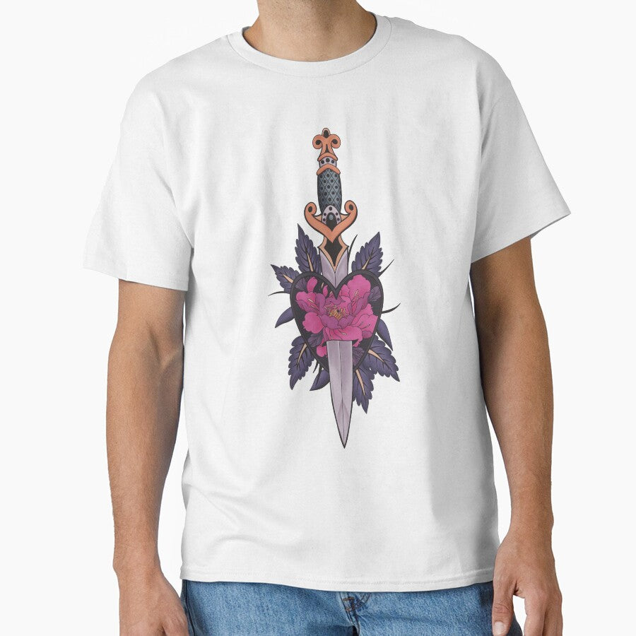 Gothic Sword and Heart Tattoo - Pink Version by Arcane Orchid