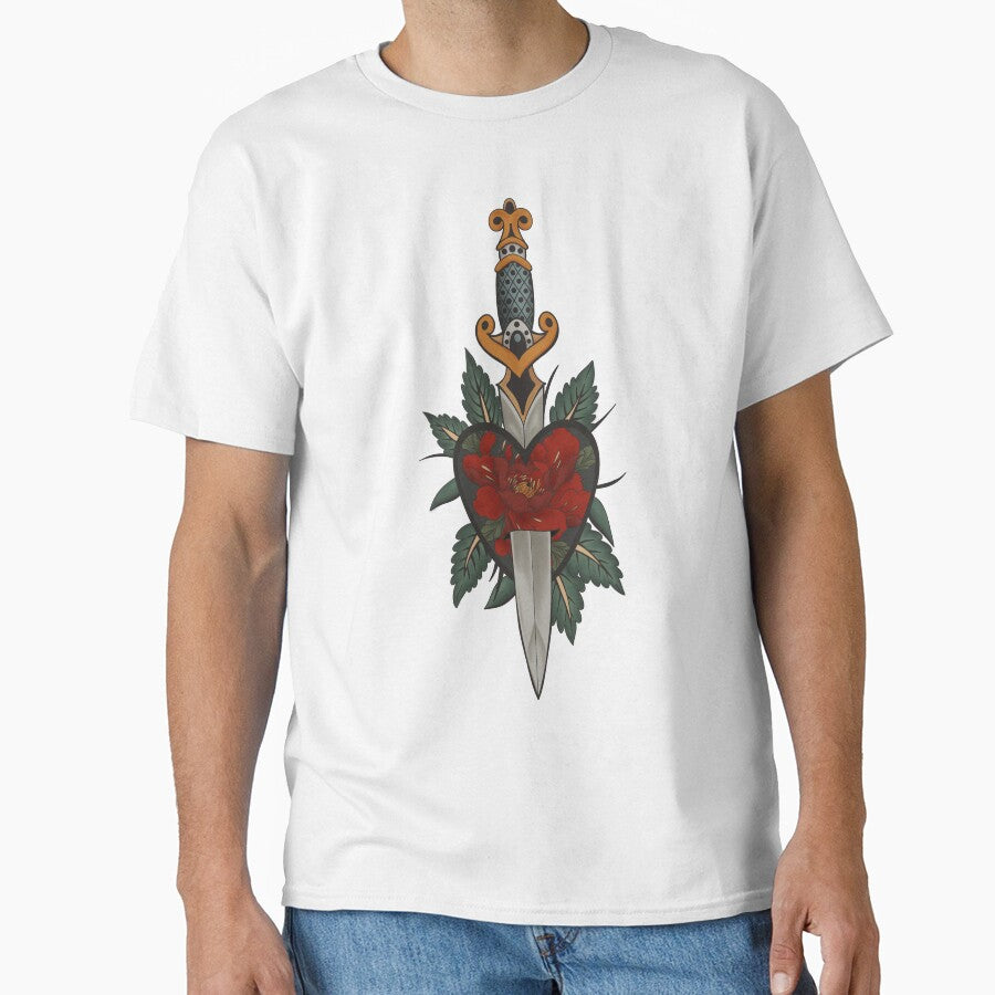 Gothic Sword and Heart Tattoo - Red Version by Arcane Orchid
