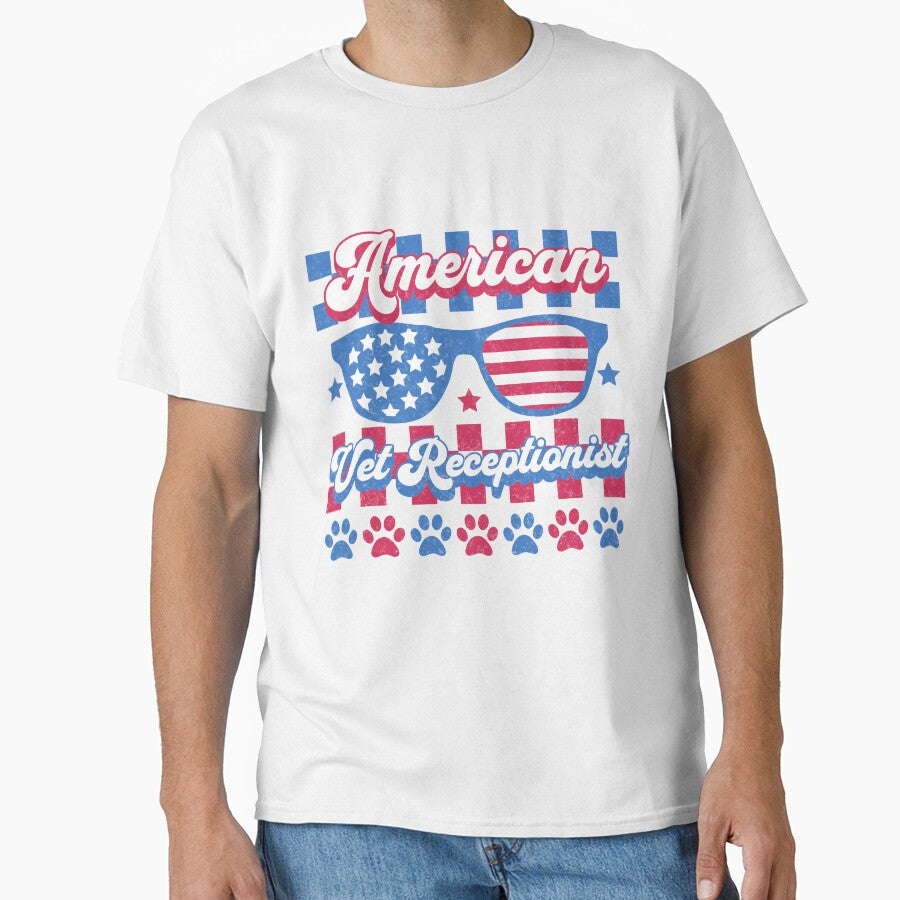 Vet Receptionist - Patriotic American by TheBeesForYou