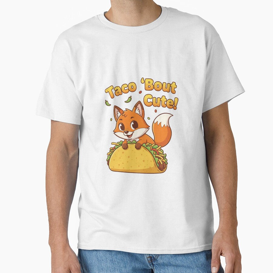 Cute Fox Taco Pun – Funny Kawaii Food Lover Design by Popettte