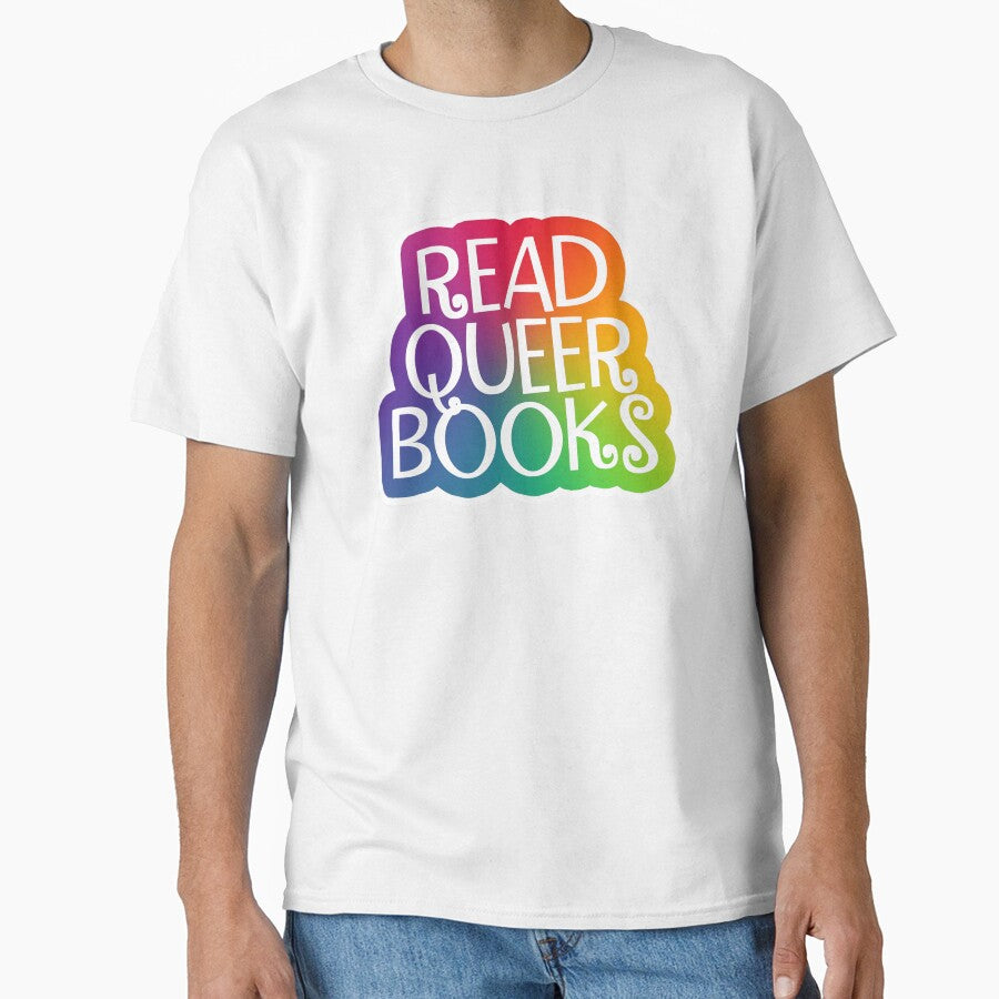 Read Queer Books Sticker Black by baranskini