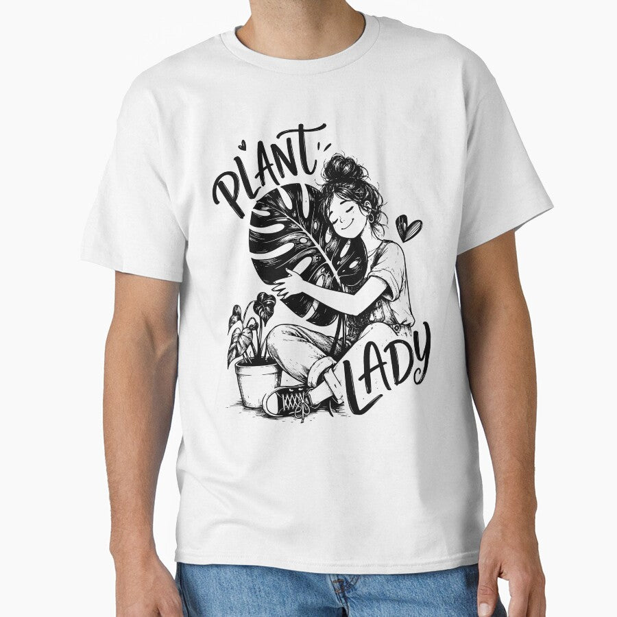 Plant Lady Cute Plant Lover Botanical Graphic by Wearit.shop