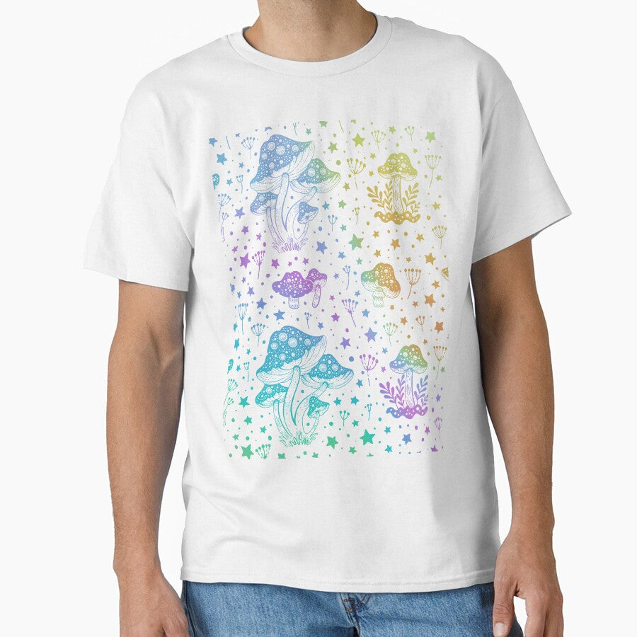 Mushroom Moon Pattern in Rainbow by Arcane Orchid
