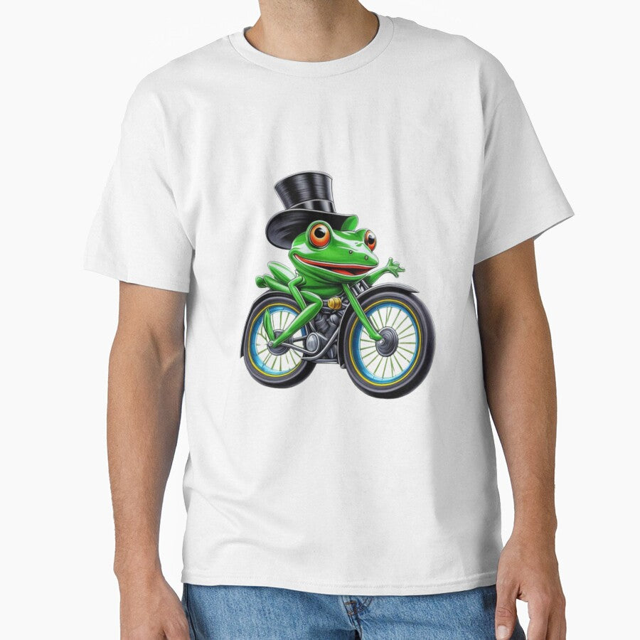 Cut funny toad on bike " funny  Frog pose by Obinne