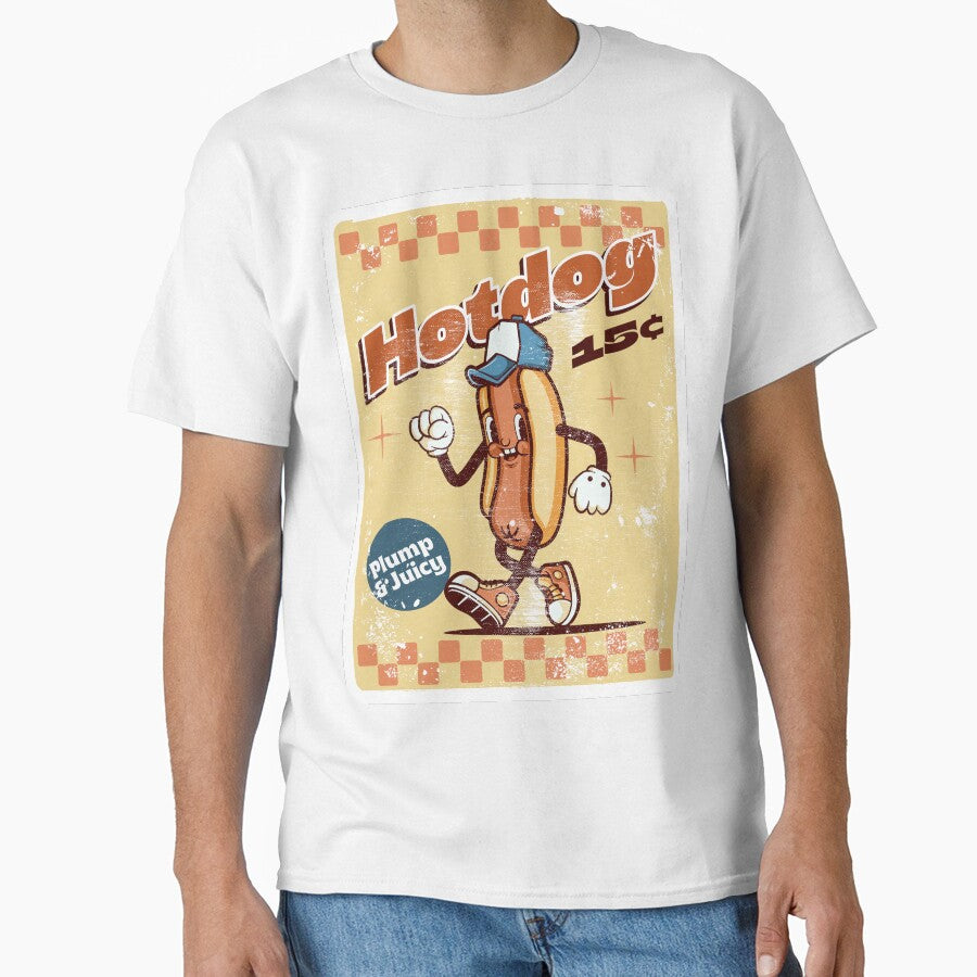 Retro Hot Dog Mascot by P1yu5h