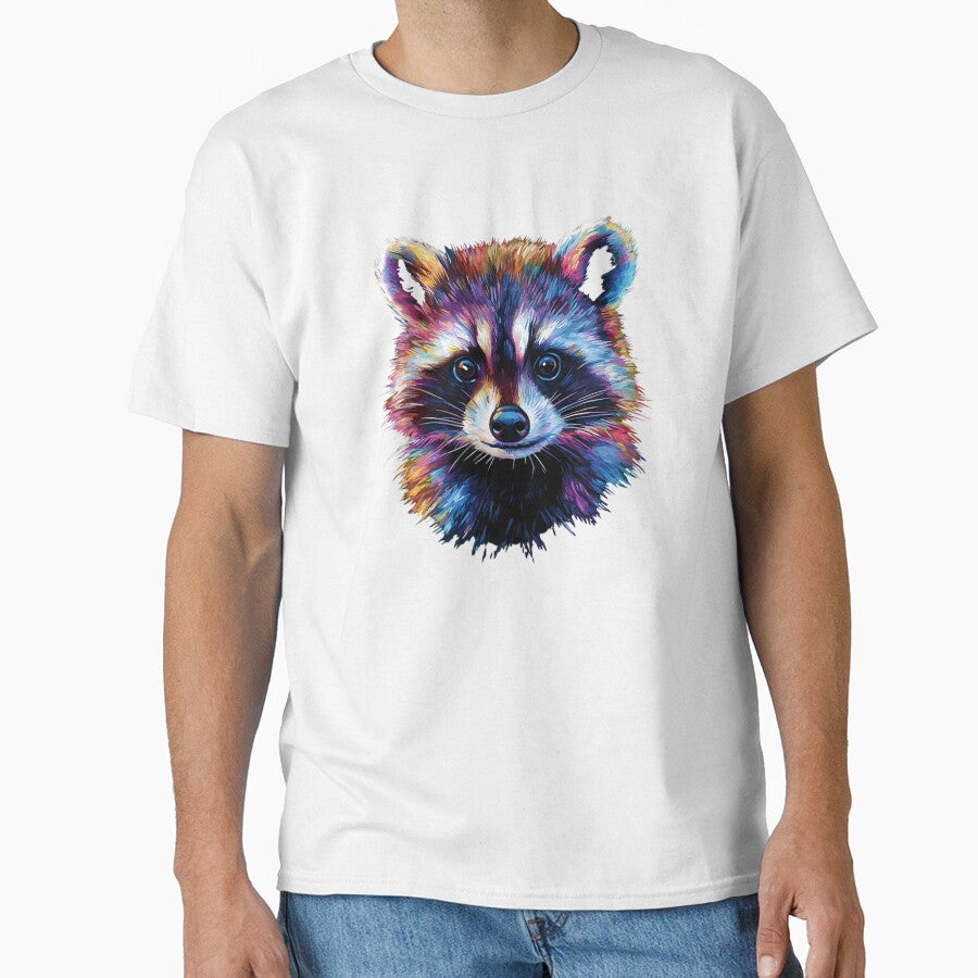 Rainbow raccoon poster by AlinaMalina24