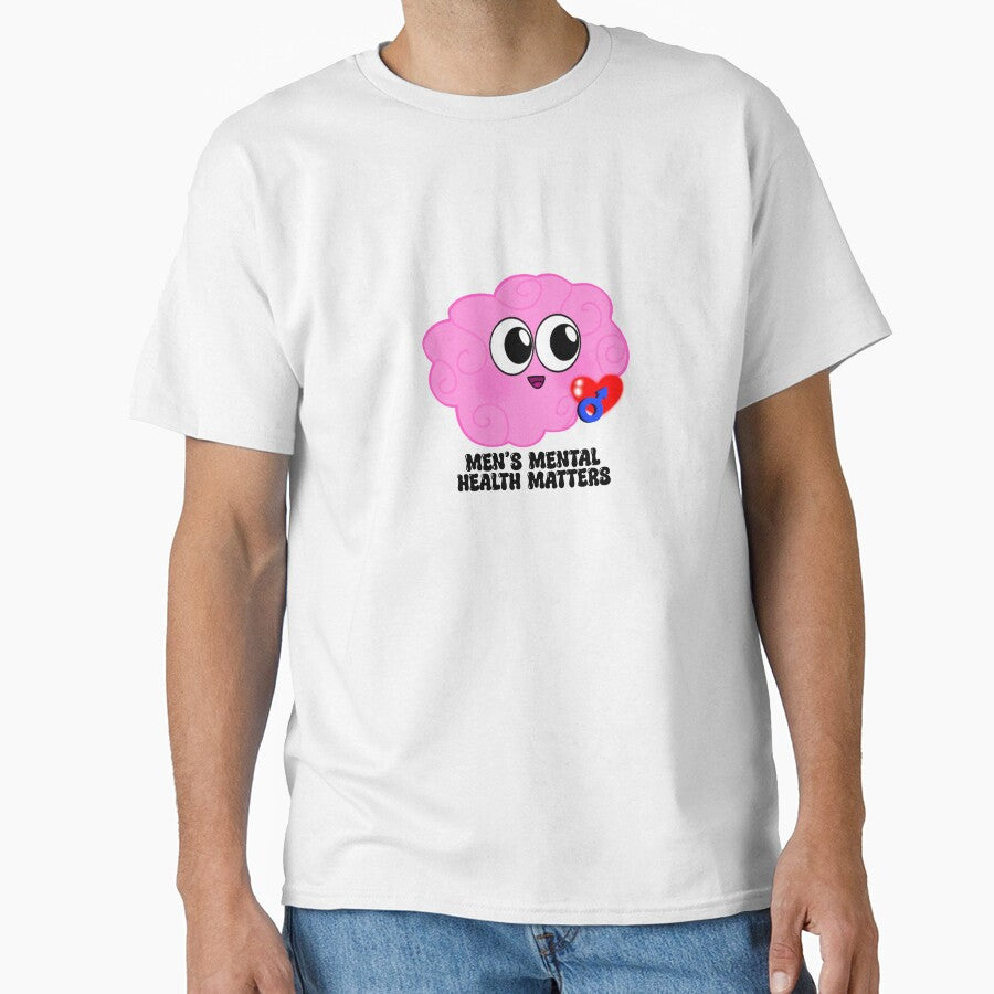 Men’s Mental Health Matters Brain by LaurenEhretArt