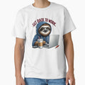 Motivated Sloth at Computer – Funny Work From Home Cartoon by ShimaiStore