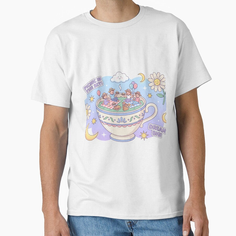 Sky Kawaii Tea Time Dreamland Picnic Art by ART ATTACK ZONE