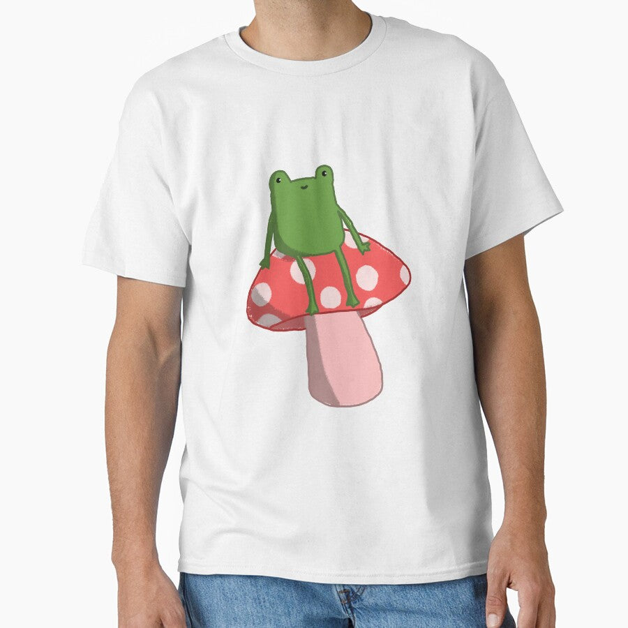 Little Phrog Sitting on Mushroom by FilomenasCorner