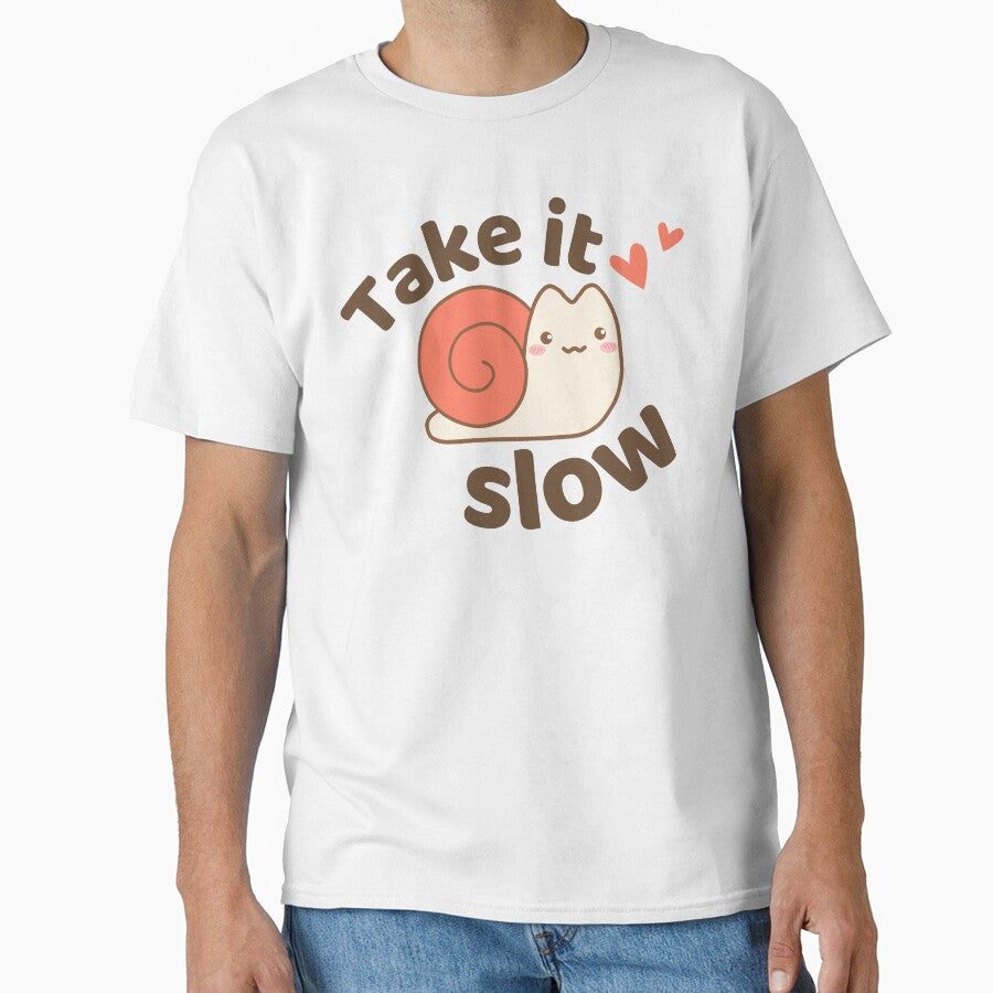 Take It Slow Cute and Lovely Snail by elunemori