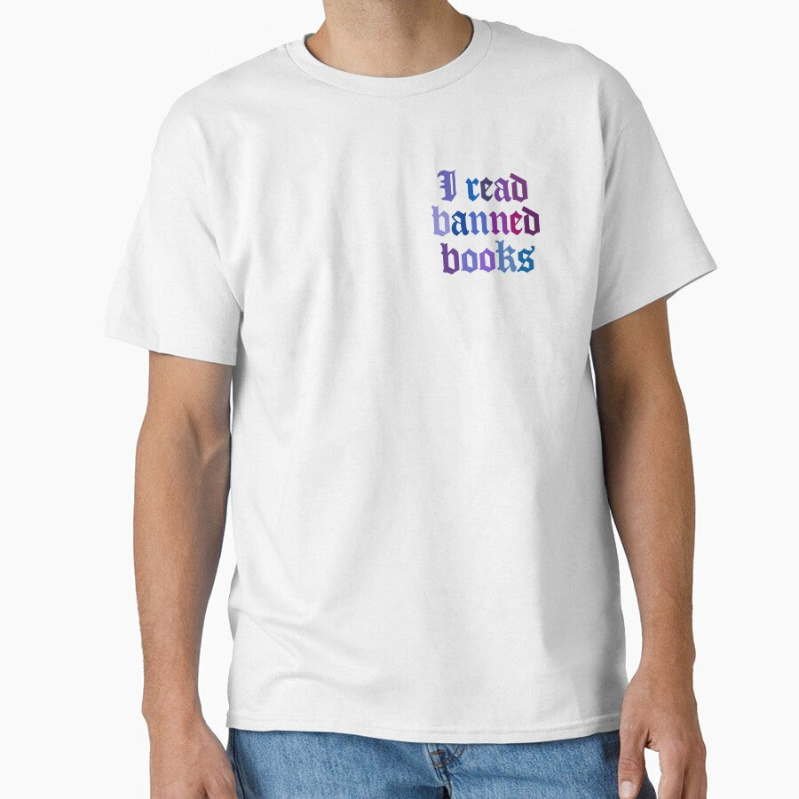 I Read Banned Books - Y2K Blackletter Sticker for Readers, Librarians & Book Lovers by CranberrySodaCo