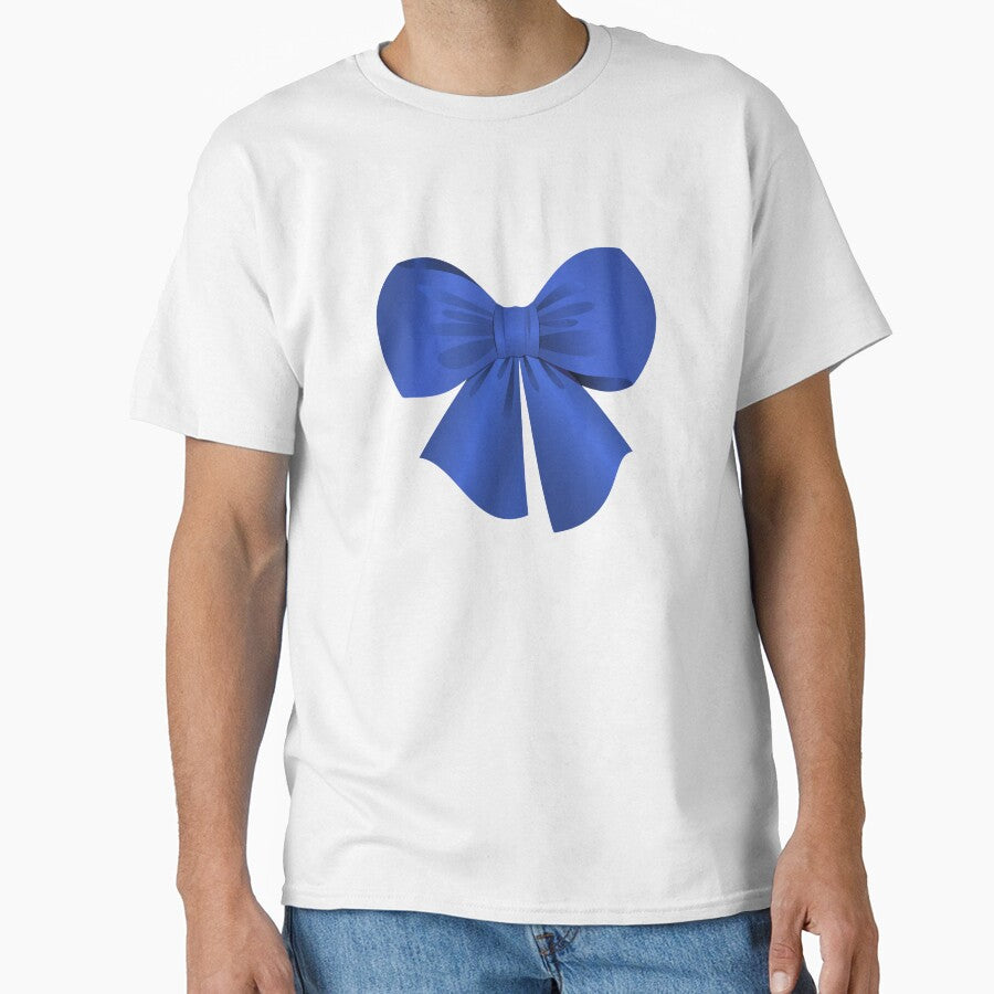 Royal Blue Satin Bow - Coquette Aesthetic Art by Artsy Corner