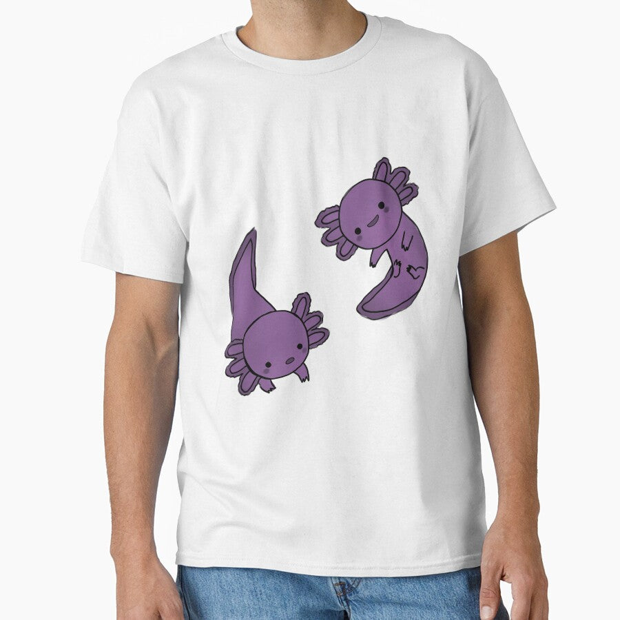 Black cute axolotls by Mayarart