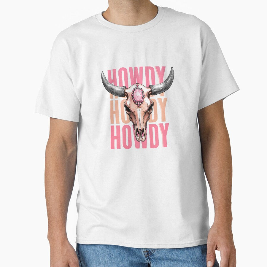 Howdy - Cow skull - pink cowgirl by EliteShadow