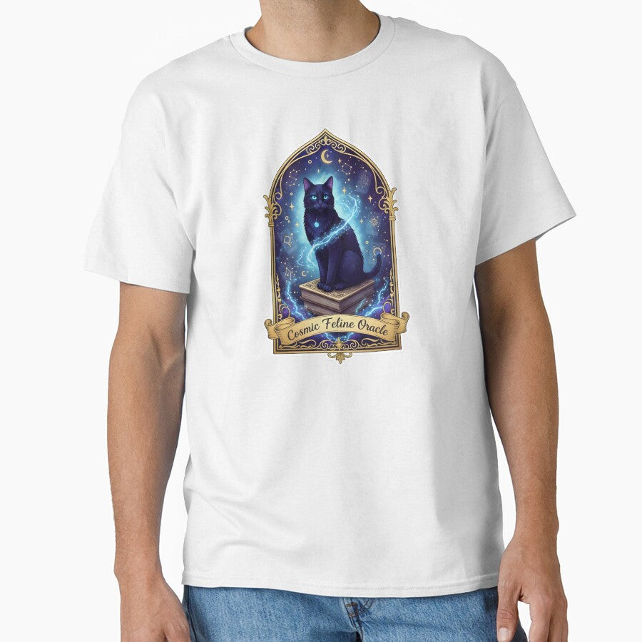 Cosmic Feline Oracle - Mystical Black Cat & Tarot Cards by ArtCrafter13