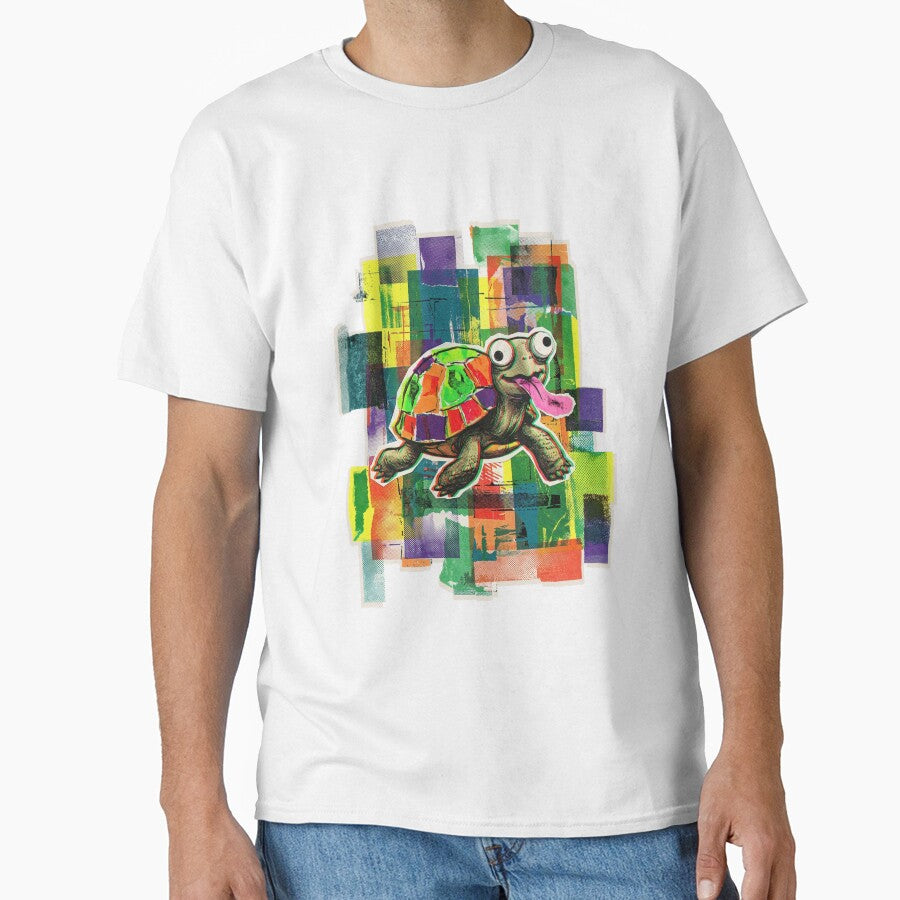 SHELL YEAH! No.7: Crazy Trippy Turtle with Tongue Pop Art by NO BEAVER NO PUNK
